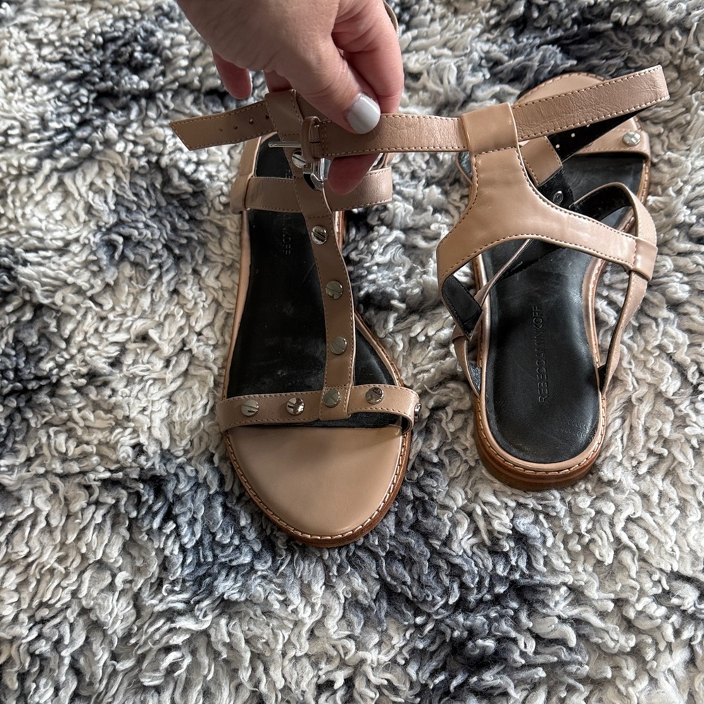 ⭐️3/$25⭐️ Rebecca minkoff studded gladiator flat Sandals for Women - Picture 3 of 6